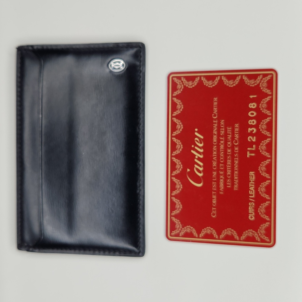 Authentic Cartier Card Holder Leather Wallet - Picture 2 of 11